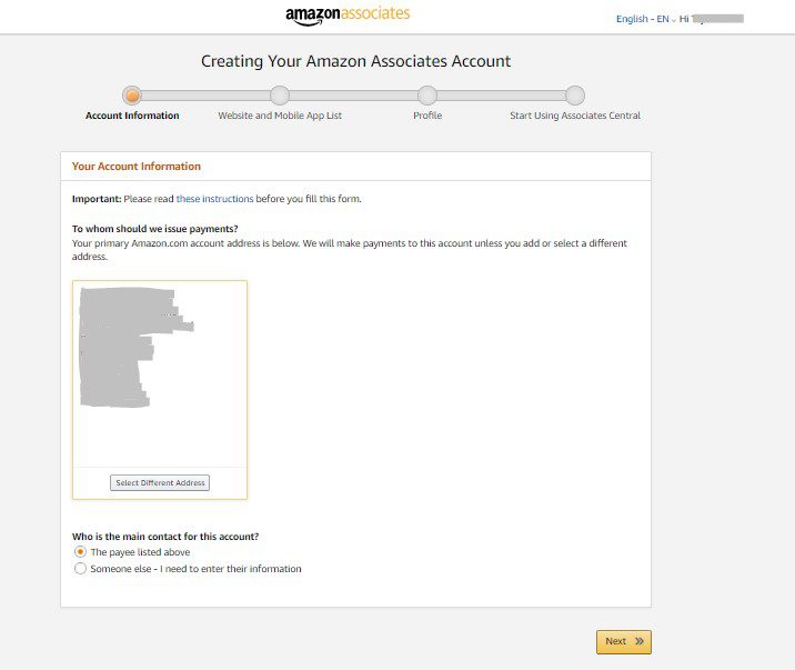 amazon associates account information amazon associates account information