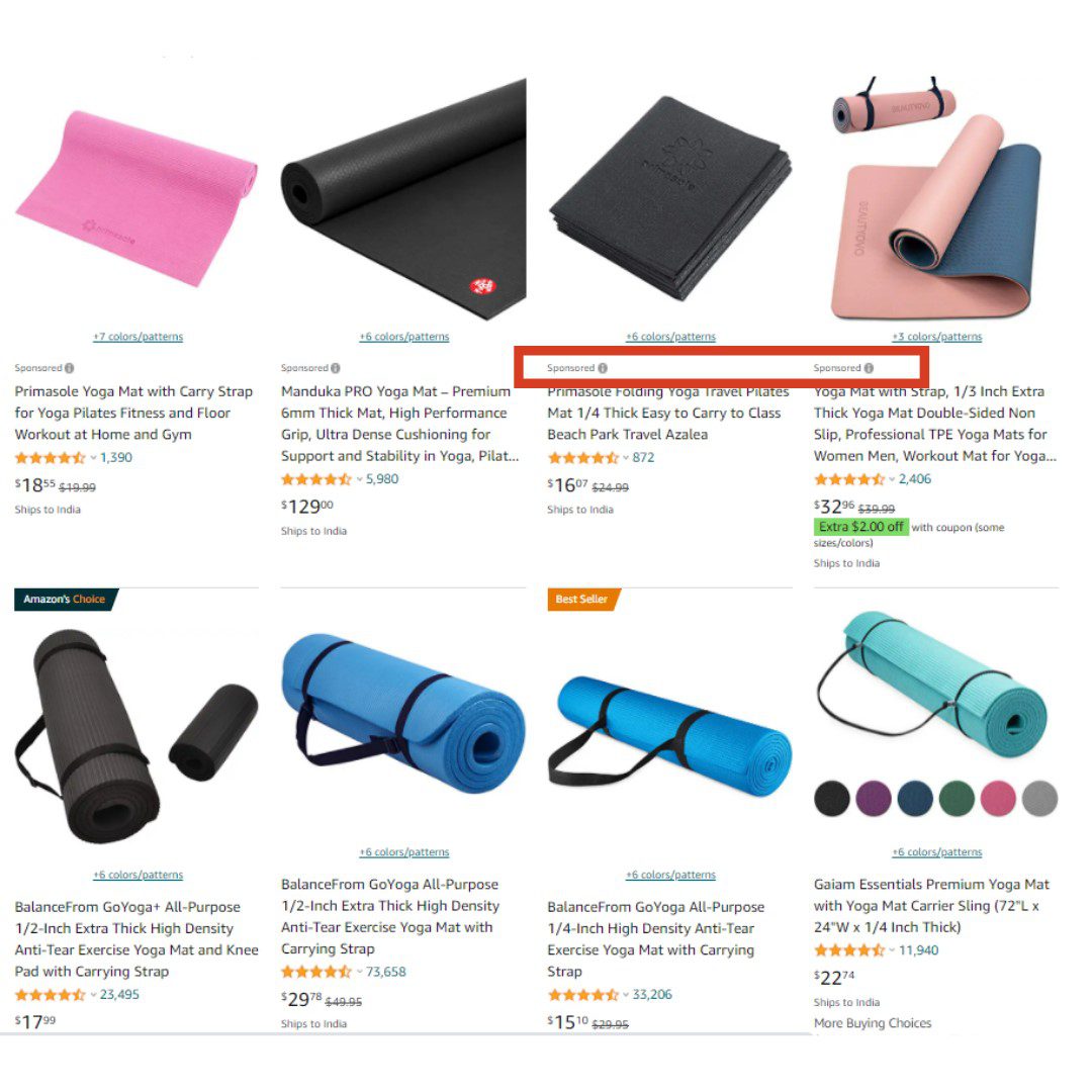 Amazon’s sponsored product ads