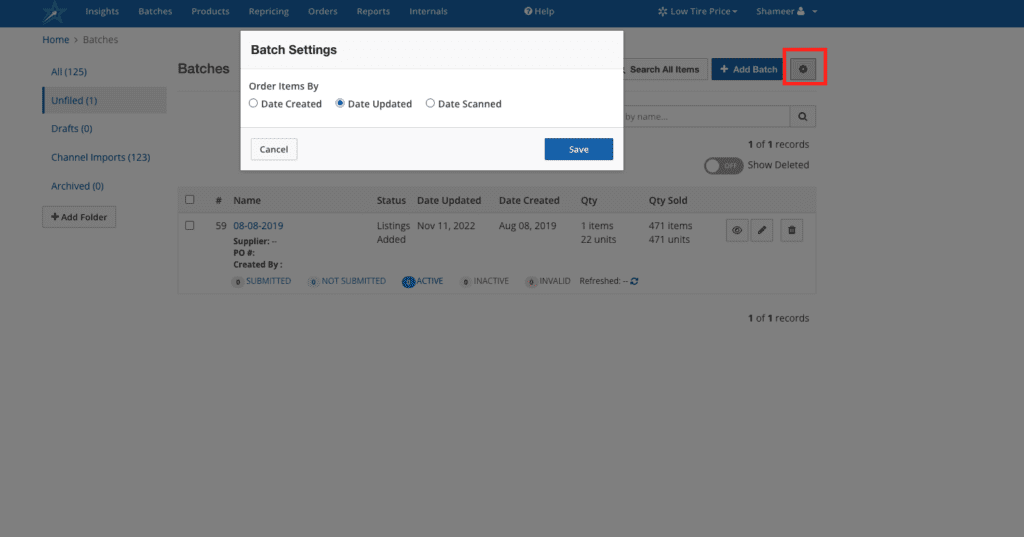 Sort Your Batch Items Your Way