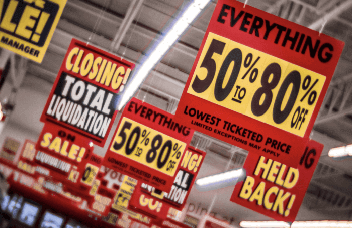 Liquidation stock